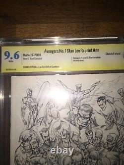 Avengers #1 Stan Lee Sdcc Variant 9.6 Cbcs Ss Signed Stan Lee (mint)