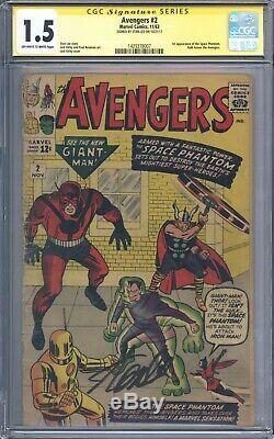 Avengers #2 CGC 1.5 Signature Series Signed by Stan Lee