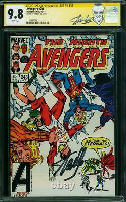 Avengers #248 CGC 9.8 Stan Lee Signature! Signed! Eternals Cover! RARE M4 123 cm