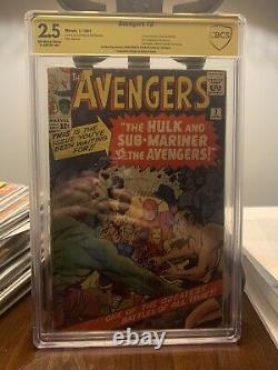 Avengers 3 CGC 2.5 1964. Stan Lee And Jack king Kirby Signed. Rare Af