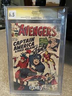 Avengers #4 CGC 6.5 SS SIGNED BY STAN LEE
