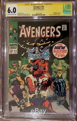Avengers #54 CGC SS 6.0 Signed By Stan Lee 1st App of the New Masters of Evil