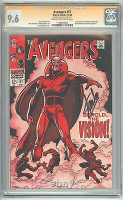 Avengers #57 CGC 9.6 NM+ 1st Vision Signature Series STAN LEE Signed 1120468002