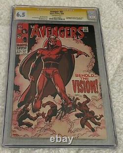 Avengers #57 CGC SS 6.5 The Vision Signed By Stan Lee