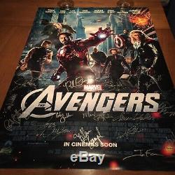 Avengers El Capitan movie premier signed poster Stan Lee Robert Downey jr