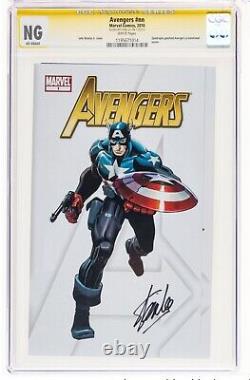 Avengers #nn 2010 CGC SIGNED By STAN LEE Quadruple gatefold Poster John Romita