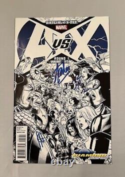 Avengers vs X-Men Round 1 Signed By Stan Lee, John Romita Jr and J Cheung