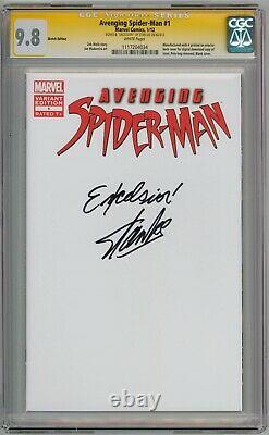Avenging Spider-man #1 Blank Cgc 9.8 Signature Series Signed Stan Lee Excelsior