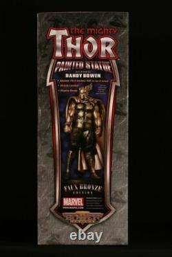 BOWEN SIGNED By STAN LEE THOR STATUE FAUX BRONZE MUSEUM AVENGERS Bust HULK