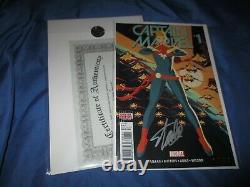 CAPTAIN MARVEL #1 Signed Comic Stan Lee withCOA Avengers/Infinity War/Marvel MS