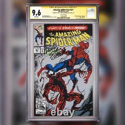 CGC 9.6 SS Amazing Spider-Man #361 variant signed by Lee & Bagley 1st Carnage