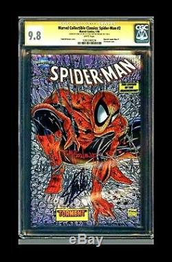 CGC 9.8 Marvel Coll. Spiderman #1 Chromium signed Todd McFarlane Stan Lee Rare