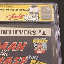 CGC 9.8 SS Ant-Man Wasp #1 Signed Stan Lee 2017 True Believers Signature Series