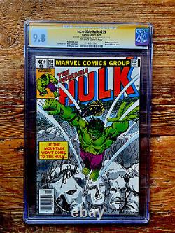 CGC 9.8 The Incredible Hulk Signed By Stan Lee & Lou Ferrigno. Marvel 1979