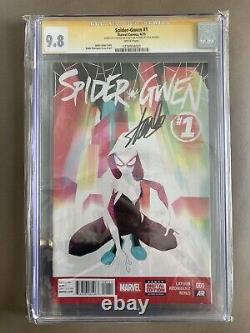 CGC SS Spider-Gwen #1. Signed By Stan Lee On 1st day! 9.8 Grade! Lowest Priced