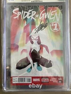 CGC SS Spider-Gwen #1. Signed By Stan Lee On 1st day! 9.8 Grade! Lowest Priced