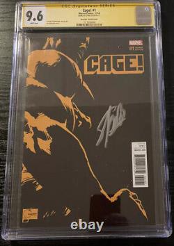Cage! #1 CGC 9.6 SS Signed Stan Lee Quesada Variant Cover Luke Cage White Pages