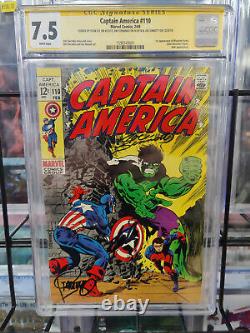 Captain America #110 (1969) Cgc Grade 7.5 1st App Madame Hydra Signed