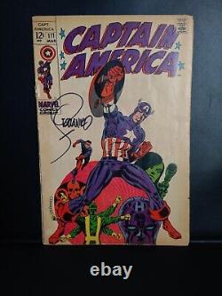 Captain America #111 Signed By Jim Steranko Classic Cover