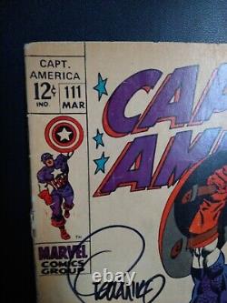 Captain America #111 Signed By Jim Steranko Classic Cover