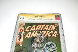 Captain America #113 Cgc 7.5 Signed By Steranko