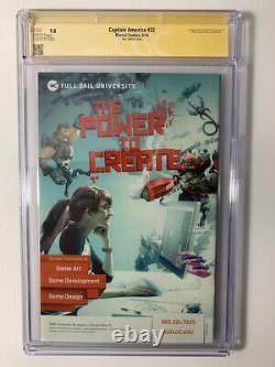 Captain America 2014 #22 NM+ CGC SS 9.8! 1300 Ross Sketch! Signed Stan Lee