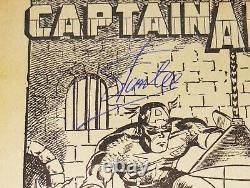 Captain America #22 Reprint-signed Stan Lee-timely Comics-capt. George #30-fine