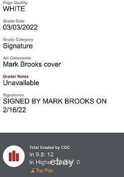 Captain America Anniversary Tribute #1 Signed Brooks Variant CGC SS 9.8 Marvel