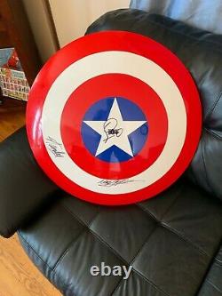 Captain America Shield. Signed by Stan Lee and certified
