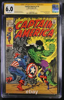 Captain America, Vol. 1 #110- CGC 6.0 OFF-WHITE SIGNED BY JIM STERANKO