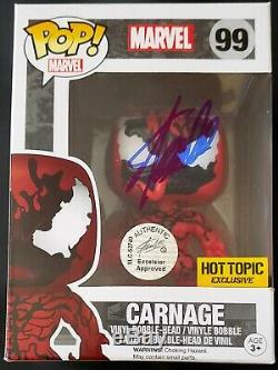 Carnage Funko Pop Signed By Stan Lee With COA Sticker Of Authenticity