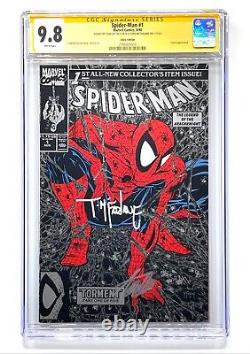 Cgc 9.8 Spider-man #1 Signed By Stan Lee & Todd Mcfarlane Silver