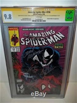 Cgc 9.8 Ss (nm/mt) Amazing Spider-man #316 6x Signed Mcfarlane Stan Lee Romita