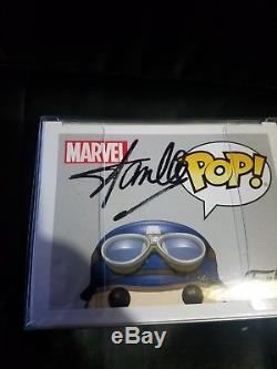 Chris Evans Stan Lee signed Captain America Funko Pop! SDCC EXCLUSIVE