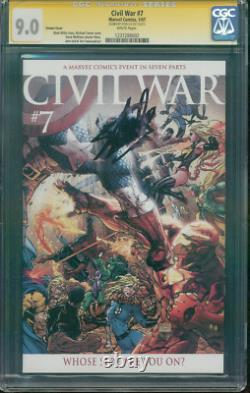 Civil War 7 CGC SS 9.0 Stan Lee Captain America vs Iron Man 1/07 Turner Variant