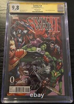 Civil War II SS CGC 9.8 Signed RAMOS Variant Signature Series Stan Lee Exclusive