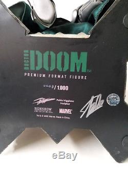 DR. DOOM 2005 Sideshow PF Premium Format Signed by STAN LEE + Custom Item