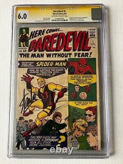 Daredevil #1 1964 Origin and 1st App CGC 6.0 Signed by Stan Lee