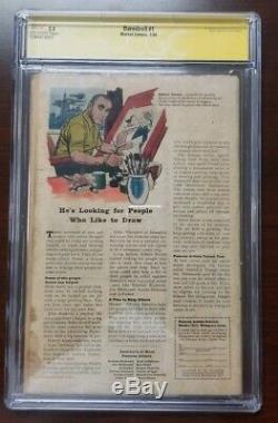 Daredevil #1 CGC 2.5 SS signed by Stan Lee 1st Appearance Origin 1964 Silver Key