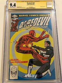 Daredevil #183 CGC 9.4 SS Signed by STAN LEE Punisher appearance