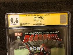 Deadpool 13 CGC SS 9.6 Stan Lee Sign Rob Liefeld Exclusive Variant Movie 8/2016