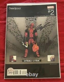 Deadpool #2 Hip Hop Hawthorne Variant Signed by Stan Lee with COA & Rob Liefeld