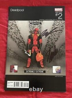 Deadpool #2 Hip Hop Hawthorne Variant Signed by Stan Lee with COA & Rob Liefeld