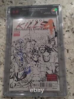 Deadpool Kills Marvel Universe 4 EGS SS Not Cgc 9.8 2x SIGNED STAN LEE J Scott C