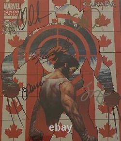 Death of Wolverine 1 CGC 5X SS 9.8 Signed Stan Lee Canadian Variant Soule Ponsor