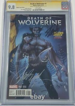 Death of Wolverine #2 Midtown Variant Signed by Stan Lee & Campbell CGC 9.8 SS