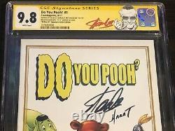 Do You Pooh #1 CGC 9.8 2X Signed SS STAN LEE Marat Serial # 4/10 Homage X-Men 4