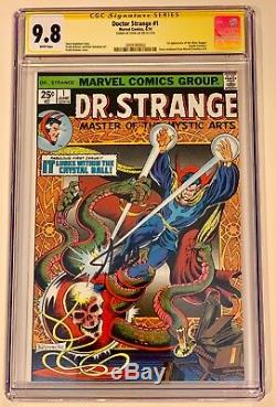 Doctor Strange #1 CGC 9.8 SS Signed by Stan Lee RARE (1974, Marvel) WP