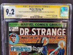 Doctor Strange #1 Cgc Ss 9.2 4x Signed Stan Lee Brunner Len Wein Thomas (1974)