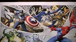 Dynamic Forces Marvel Spiderman Autographed Lithograph Poster Print New Stan Lee